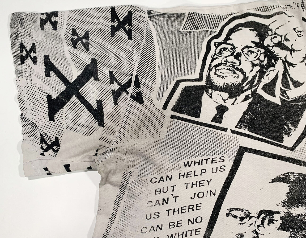 Vintage Malcolm X All Over Print T Shirt (Size L) — RootsBK